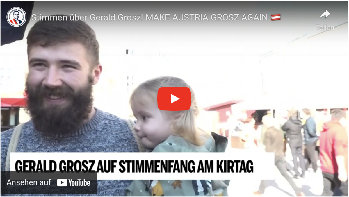 Stimmen über Gerald Grosz! MAKE AUSTRIA GROSZ AGAIN