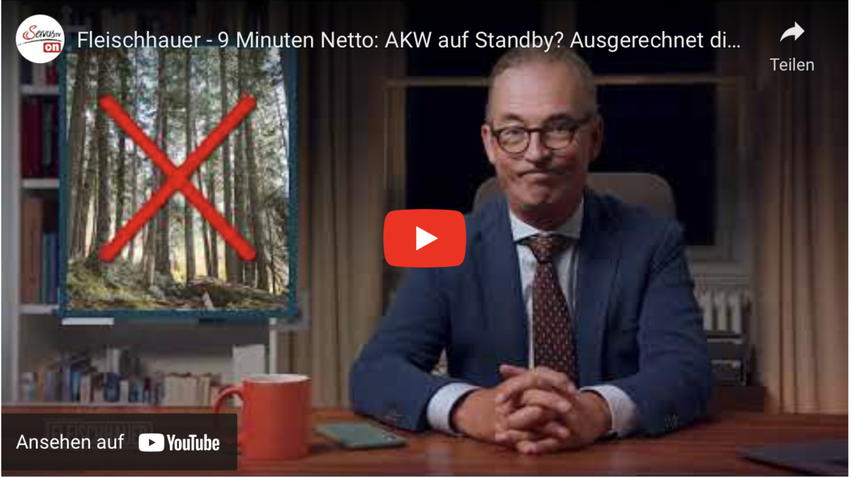 Fleischhauer – 9 Minuten Netto: AKW auf Standby? Ausgerechnet die grünen Pläne sind gefährlich!
