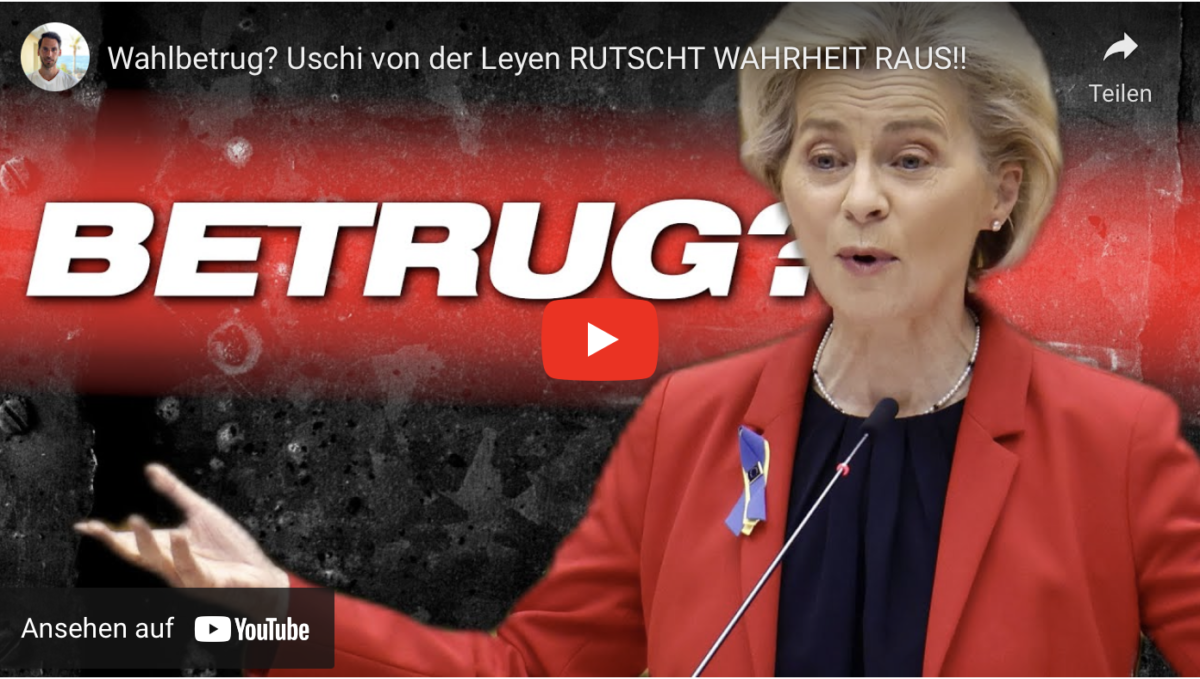 Wahlbetrug? Uschi von der Leyen RUTSCHT WAHRHEIT RAUS!!