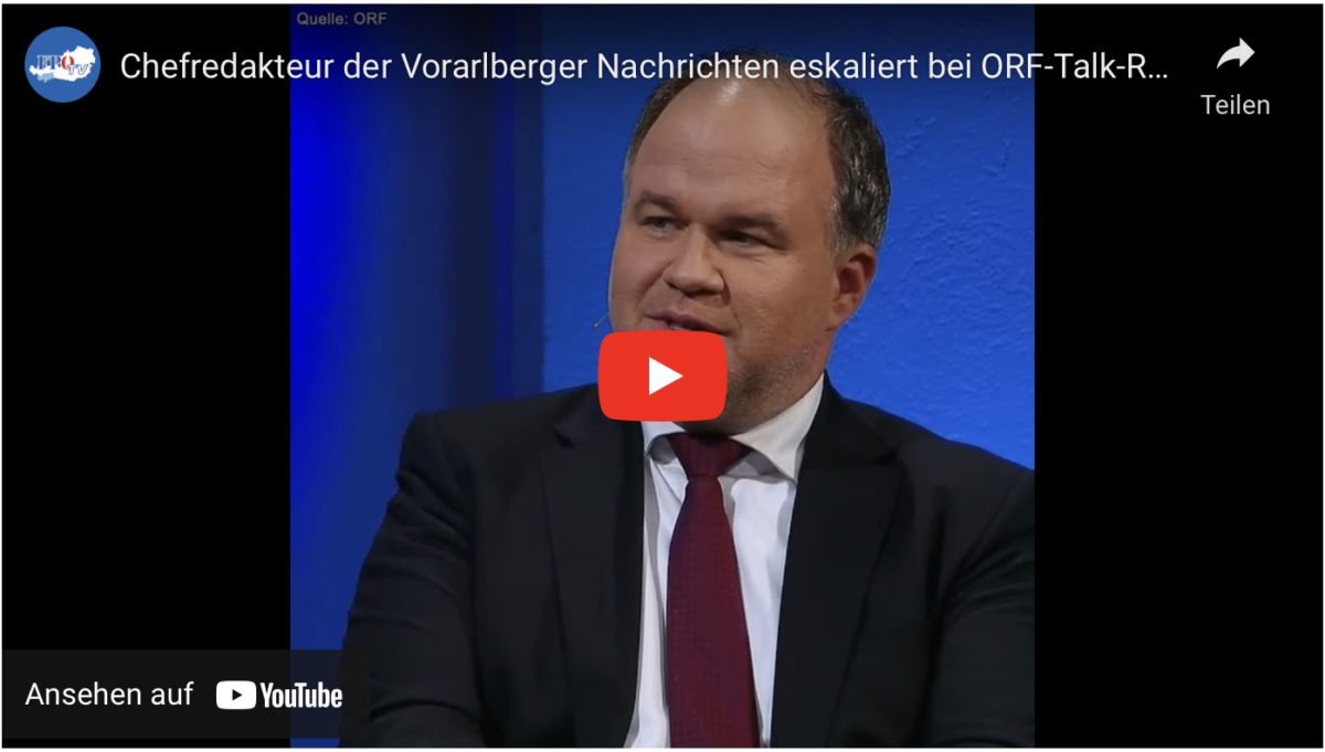 Chefredakteur der Vorarlberger Nachrichten eskaliert bei ORF-Talk-Runde!