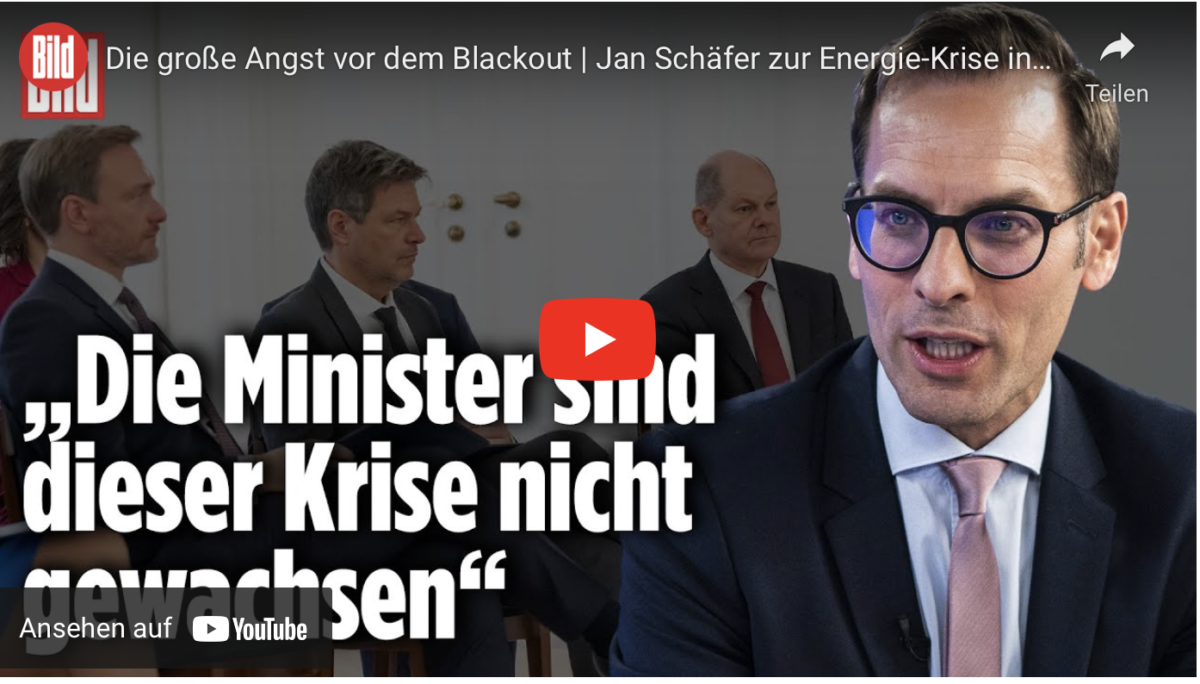 Die große Angst vor dem Blackout! Die Minister sind dieser Krise nicht gewachsen!