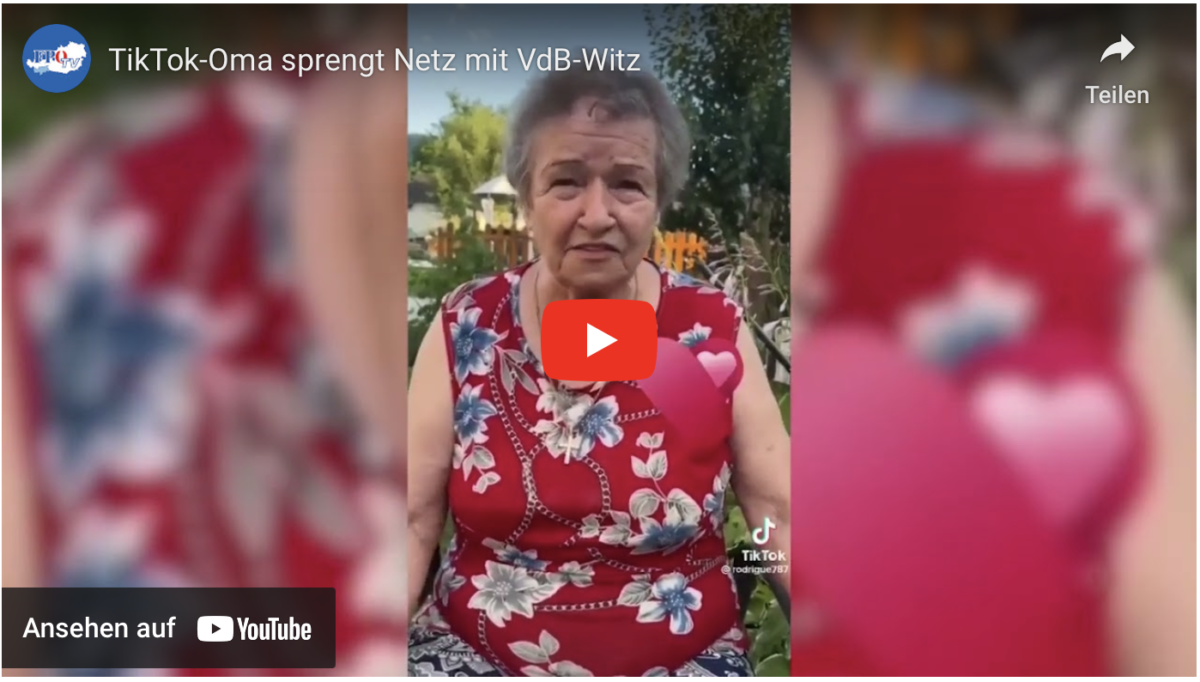 TikTok-Oma sprengt Netz mit VdB-Witz!