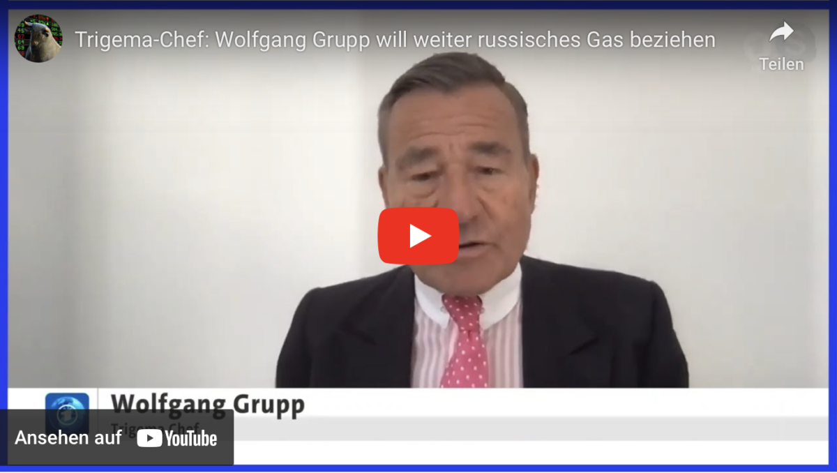 Trigema-Chef: Wolfgang Grupp will weiter russisches Gas beziehen!