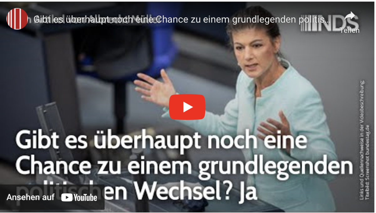 Gibt es überhaupt noch eine Chance zu einem grundlegenden politischen Wechsel?