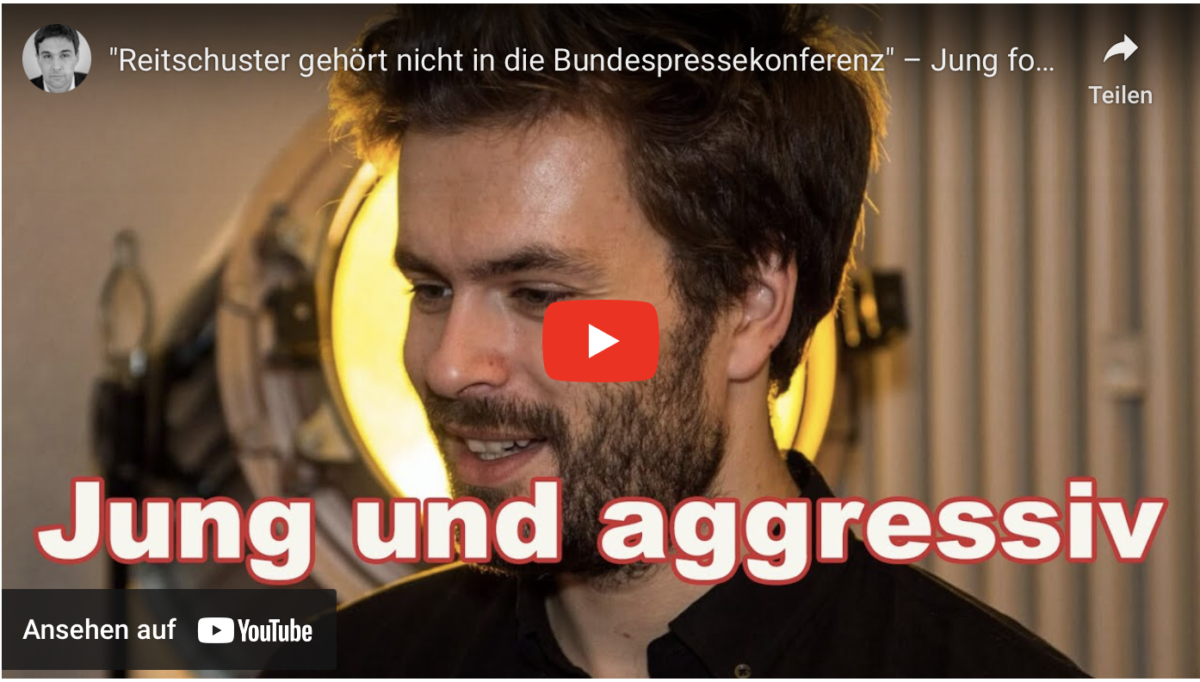 „Reitschuster gehört nicht in die Bundespressekonferenz“ – Jung fordert Berufsverbot für mich