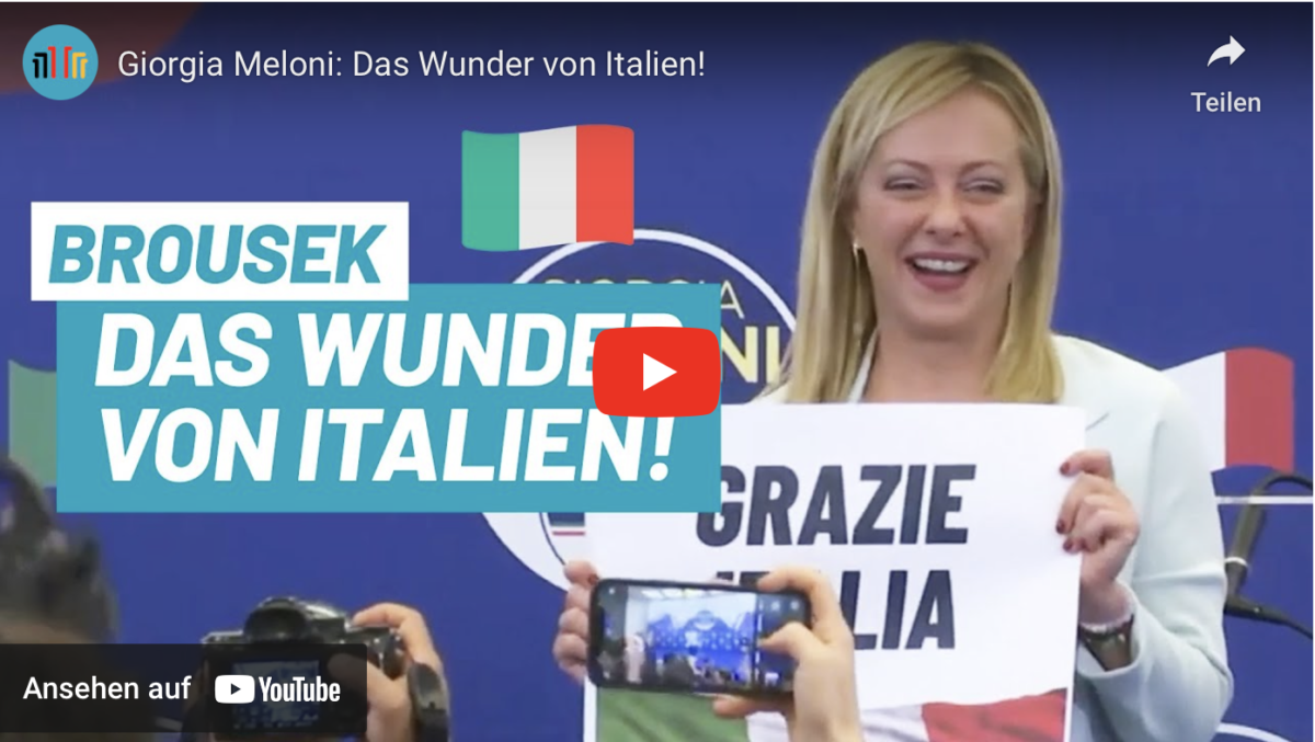Giorgia Meloni: Das Wunder von Italien!
