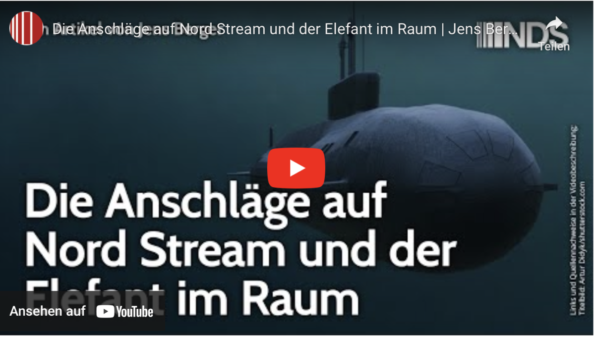 Die Anschläge auf Nord Stream und der Elefant im Raum