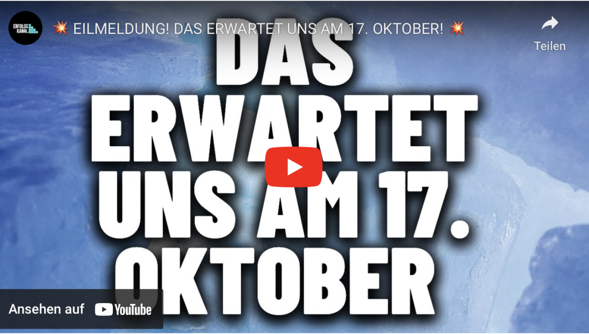 EILMELDUNG! DAS ERWARTET UNS AM 17. OKTOBER!
