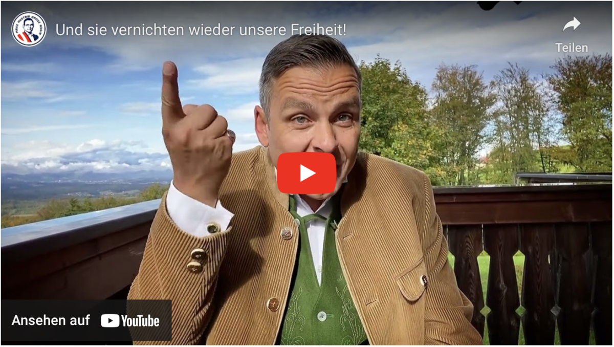Und sie vernichten wieder unsere Freiheit!