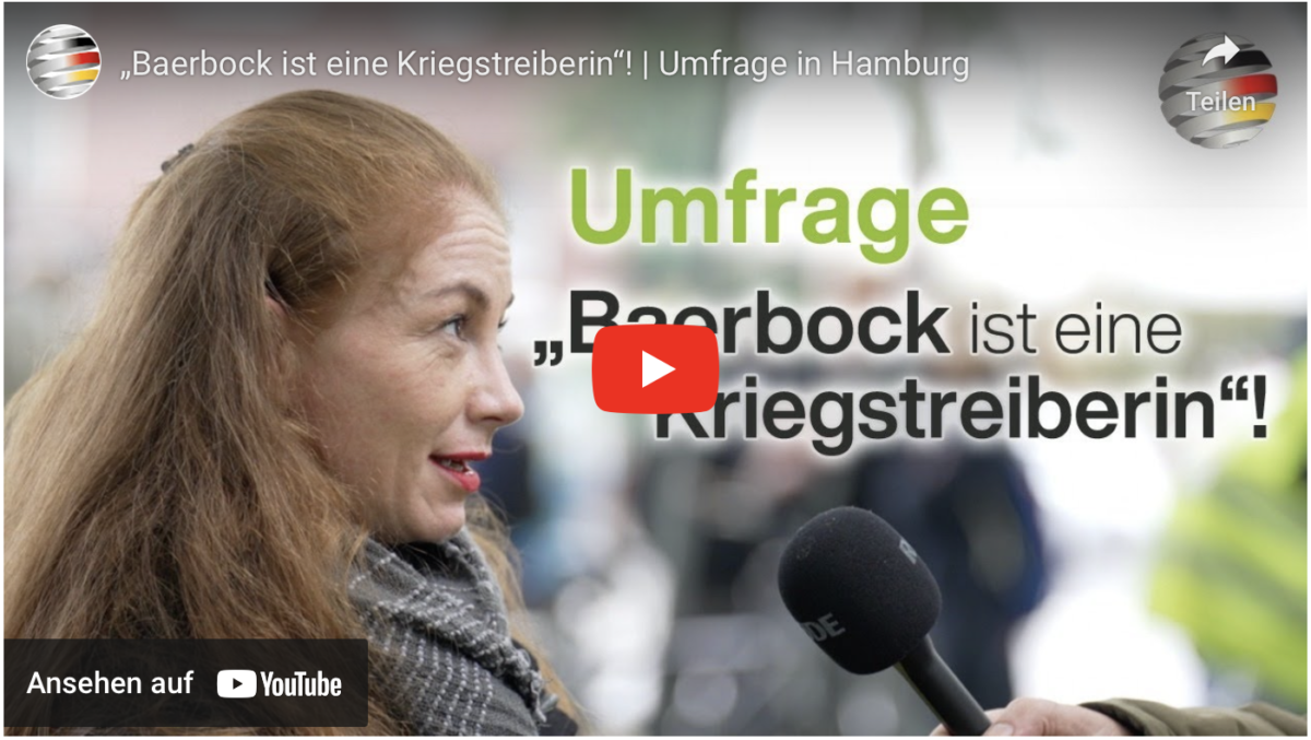 „Baerbock ist eine Kriegstreiberin“! | Umfrage in Hamburg