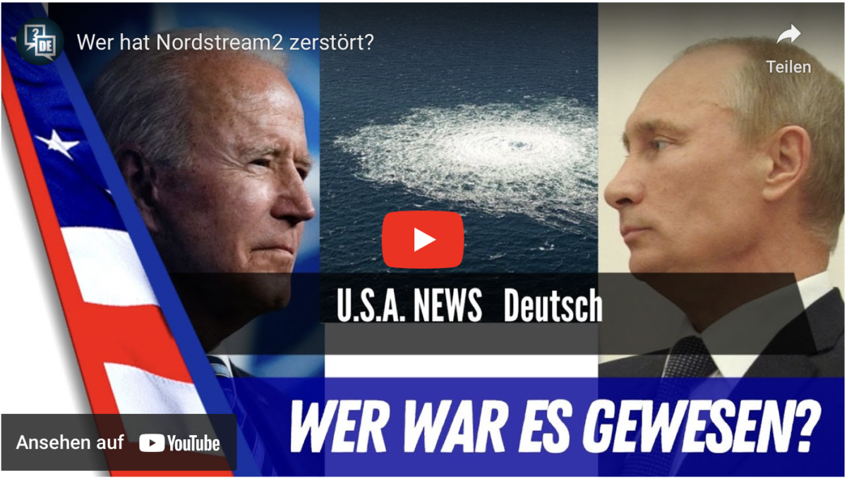 Wer hat Nordstream2 zerstört?