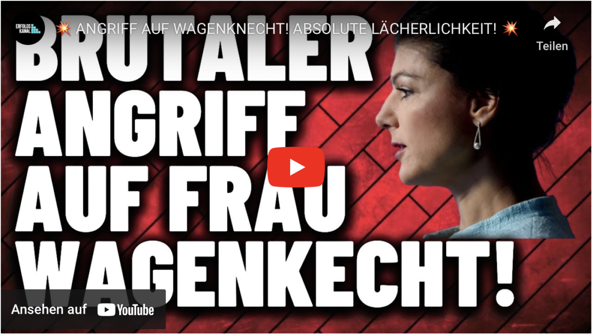 ANGRIFF AUF WAGENKNECHT! ABSOLUTE LÄCHERLICHKEIT!