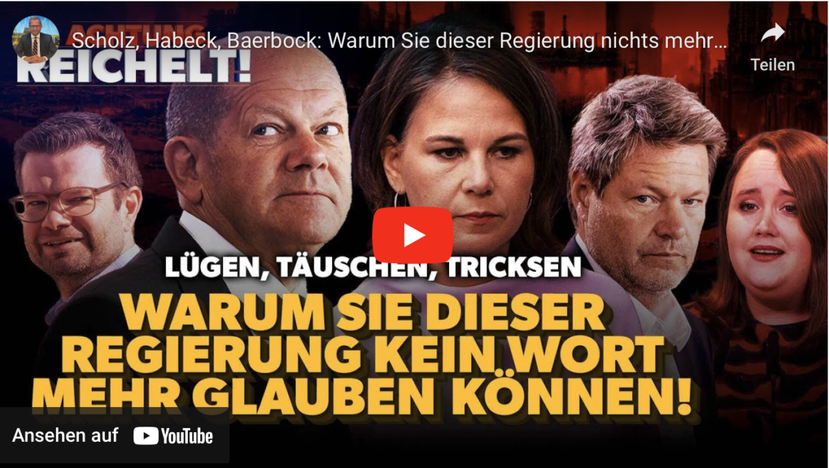 Scholz, Habeck, Baerbock: Warum Sie dieser Regierung nichts mehr glauben können!
