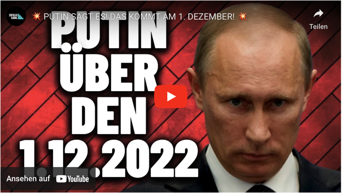 PUTIN SAGT ES! DAS KOMMT AM 1. DEZEMBER!