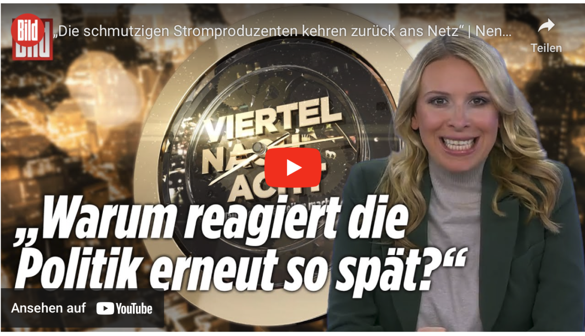 „Die schmutzigen Stromproduzenten kehren zurück ans Netz“!