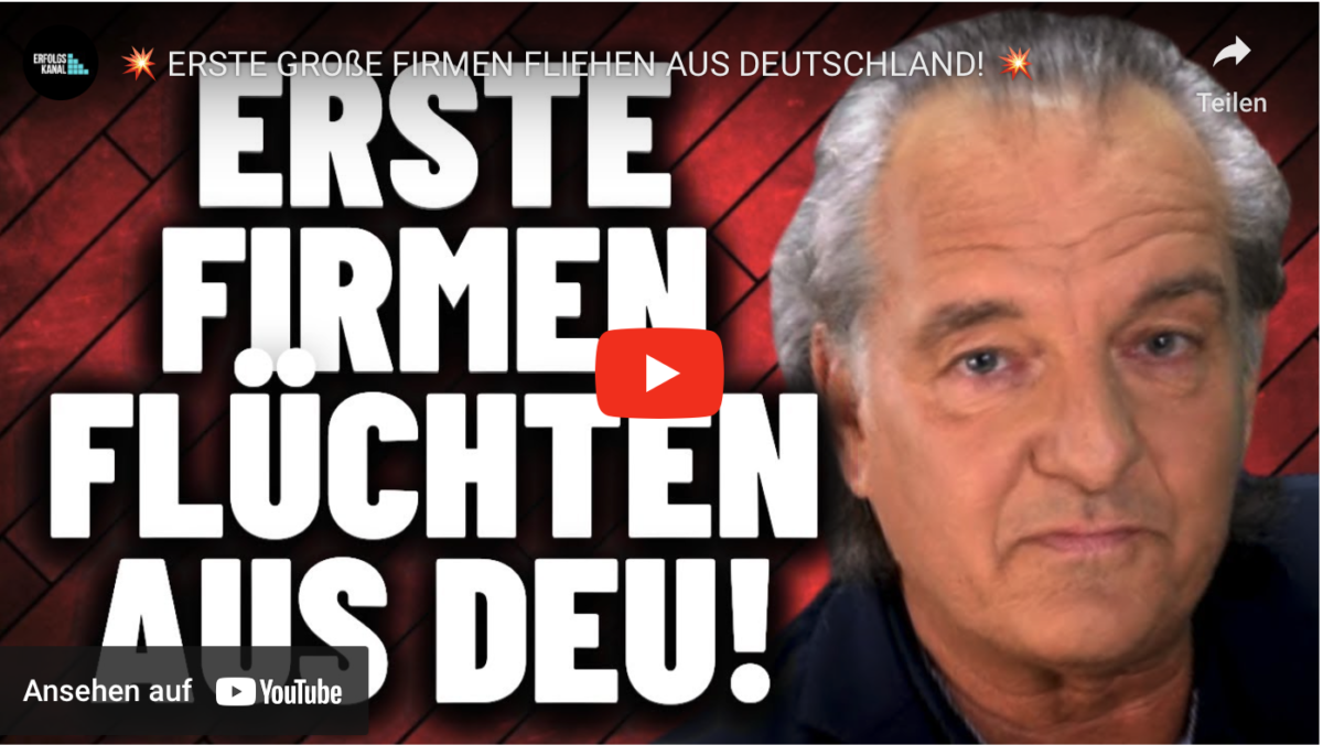 ERSTE GROßE FIRMEN FLIEHEN AUS DEUTSCHLAND!