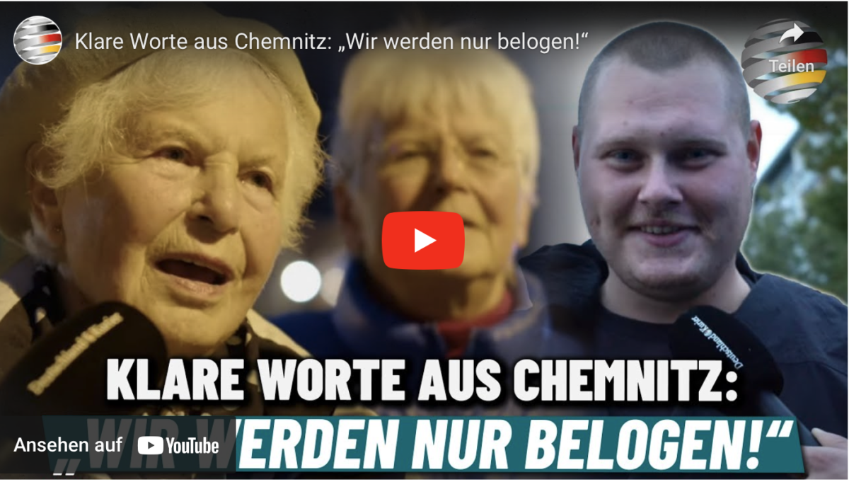 Klare Worte aus Chemnitz: „Wir werden nur belogen!“
