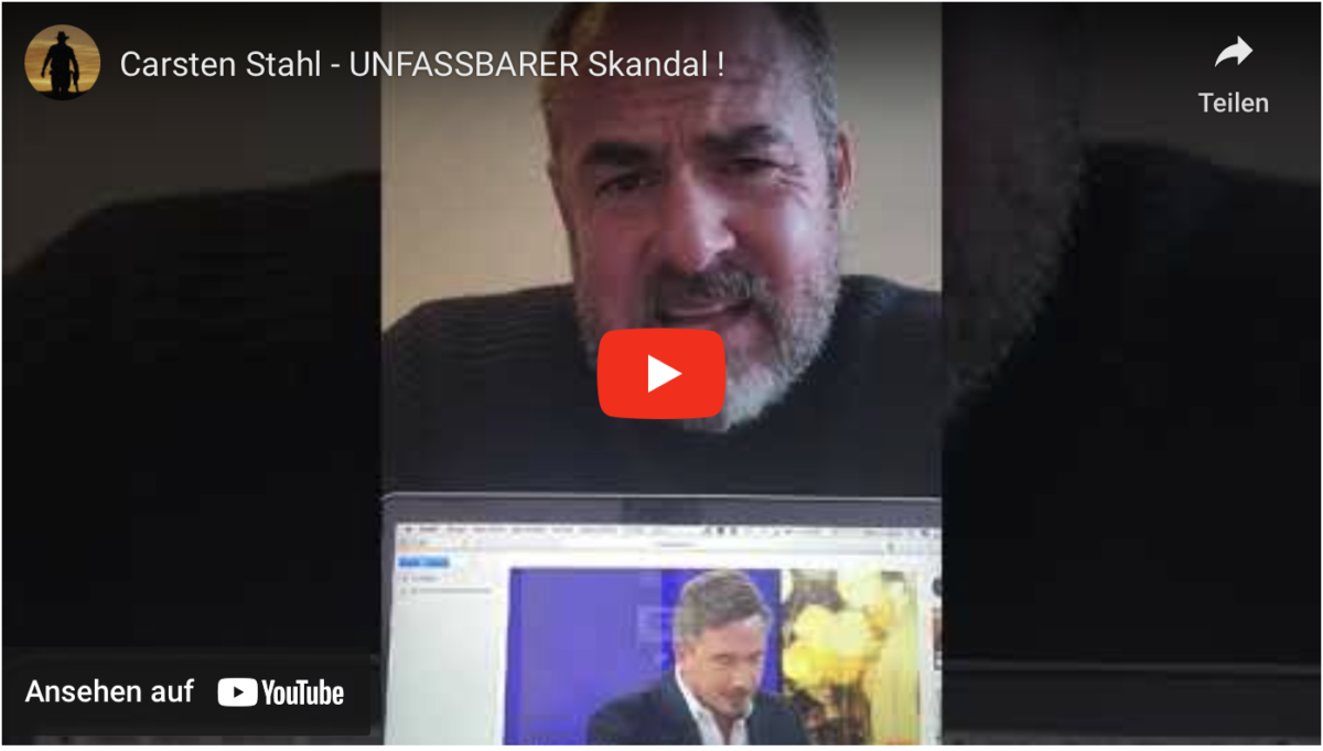 Carsten Stahl – UNFASSBARER Skandal !