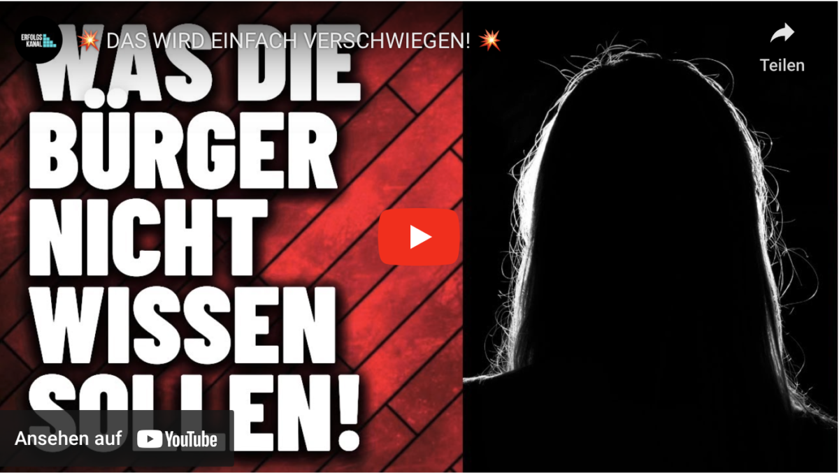DAS WIRD EINFACH VERSCHWIEGEN!