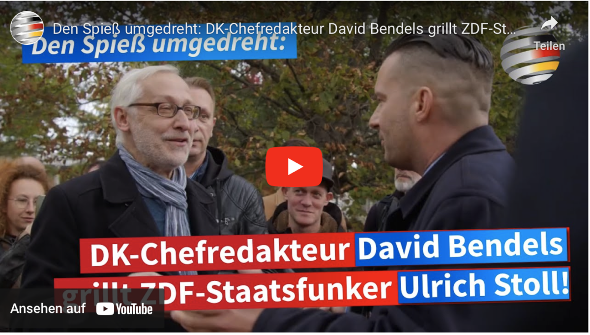 Den Spieß umgedreht: DK-Chefredakteur David Bendels grillt ZDF-Staatsfunker Ulrich Stoll!