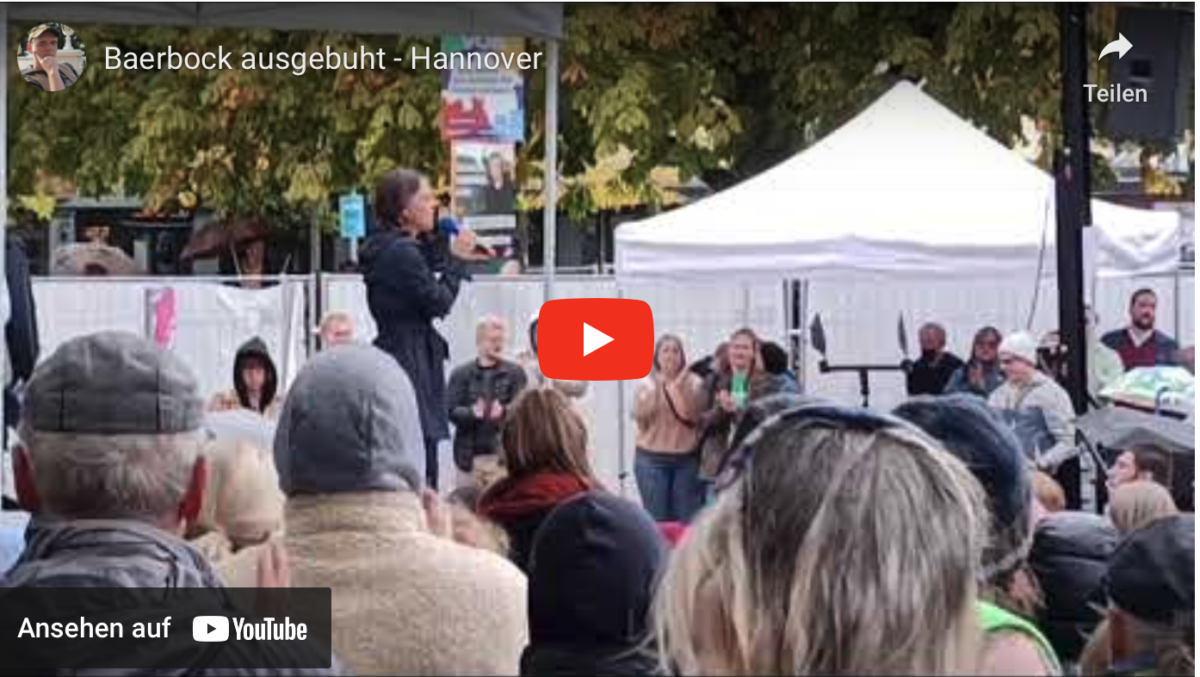 Baerbock ausgebuht – Hannover