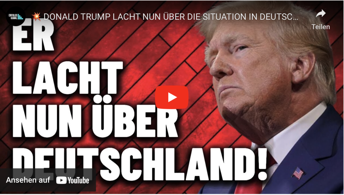 DONALD TRUMP LACHT NUN ÜBER DIE SITUATION IN DEUTSCHLAND!
