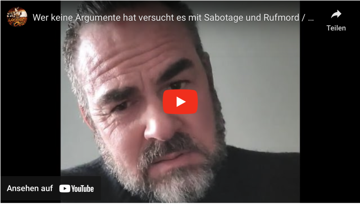 Wer keine Argumente hat versucht es mit Sabotage und Rufmord