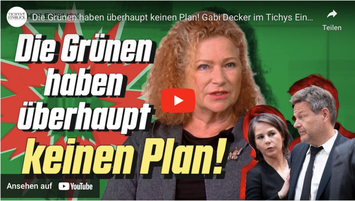 Die Grünen haben überhaupt keinen Plan!