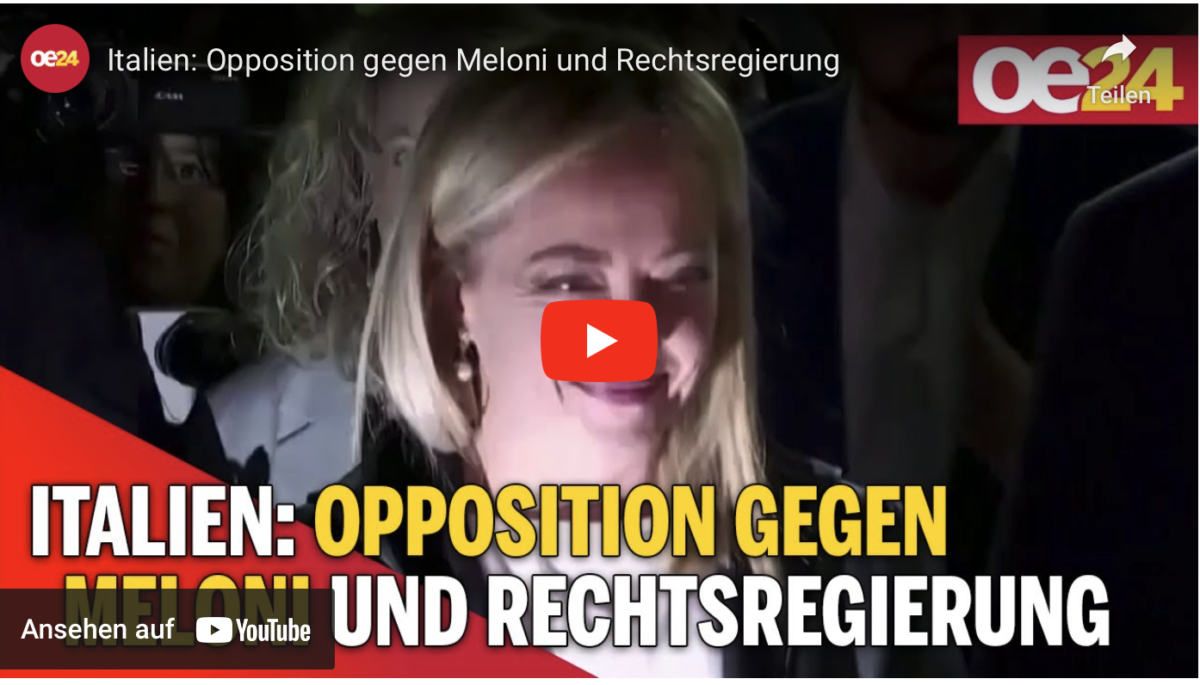 Italien: Opposition gegen Meloni und Rechtsregierung