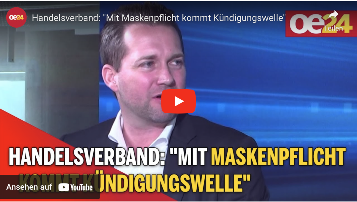 Handelsverband: „Mit Maskenpflicht kommt Kündigungswelle“!