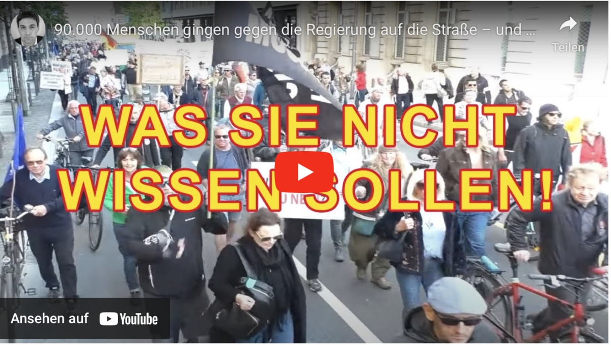 90.000 Menschen gingen gegen die Regierung auf die Straße – und unsere Medien verschweigen es eisern