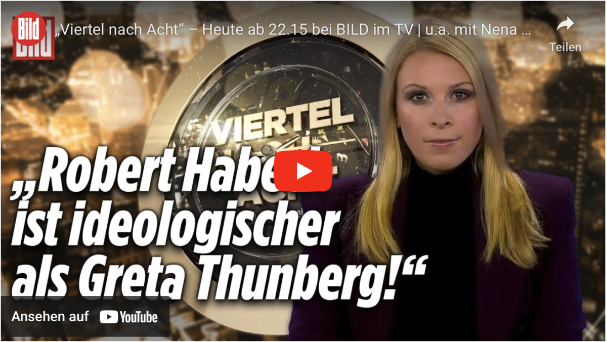 Robert Habeck ist ideologischer als Greta Thunberg!