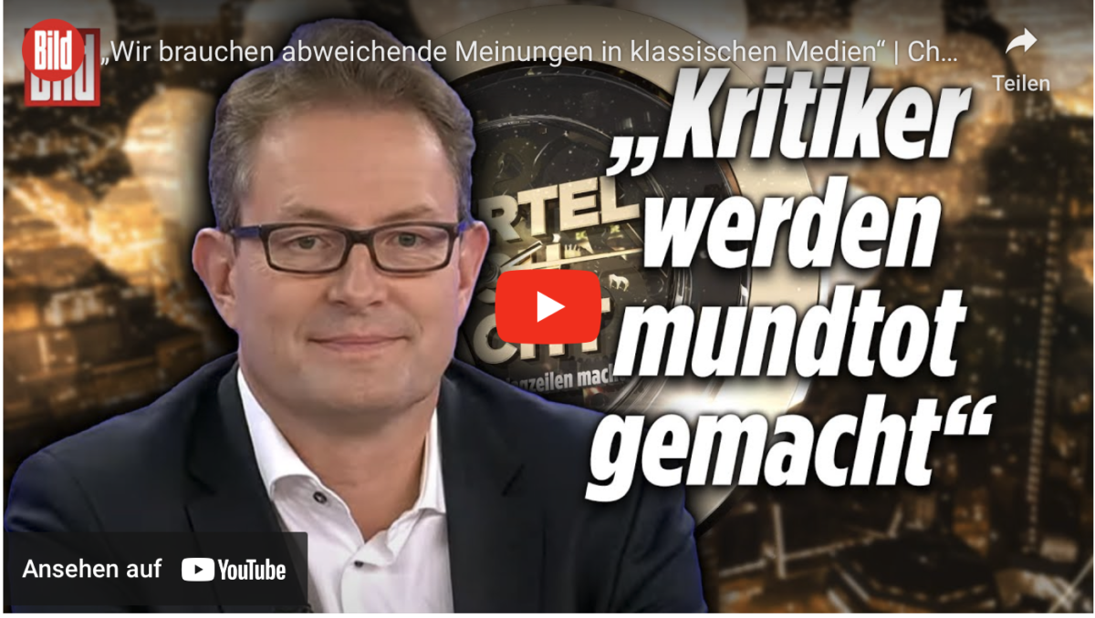 „Wir brauchen abweichende Meinungen in klassischen Medien“!