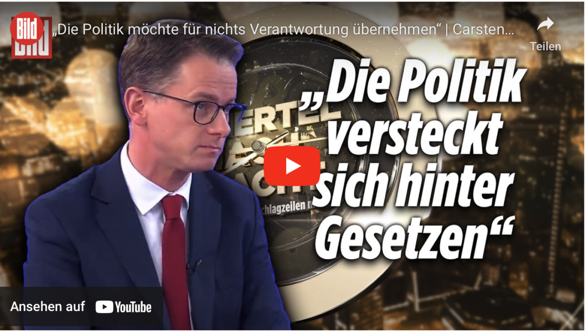 „Die Politik möchte für nichts Verantwortung übernehmen“