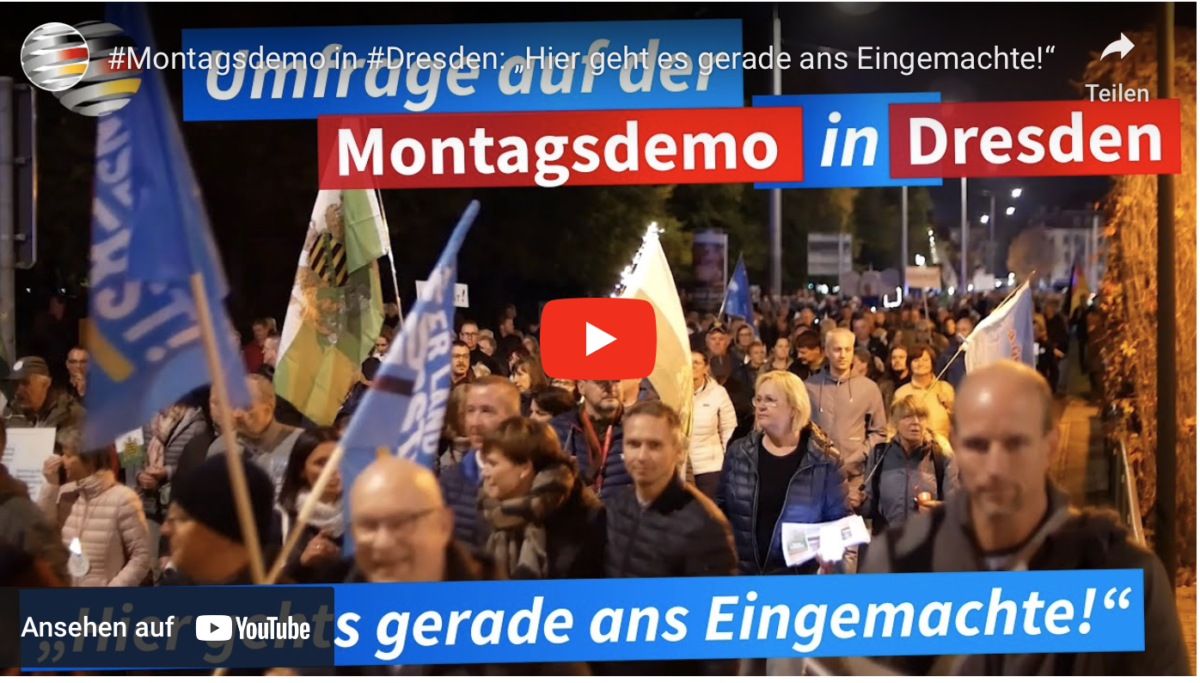 #Montagsdemo in #Dresden: „Hier geht es gerade ans Eingemachte!“