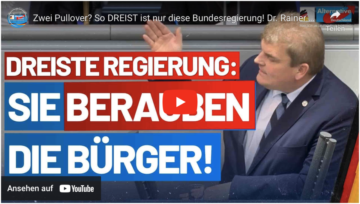 Zwei Pullover? So DREIST ist nur diese Bundesregierung!