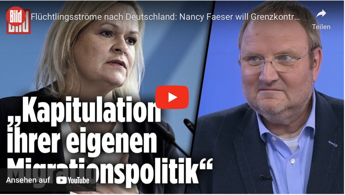 Flüchtlingsströme nach Deutschland: Nancy Faeser will Grenzkontrollen verstärken!