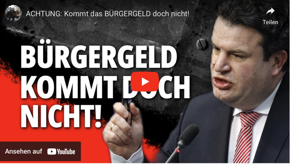 ACHTUNG: Kommt das BÜRGERGELD doch nicht!