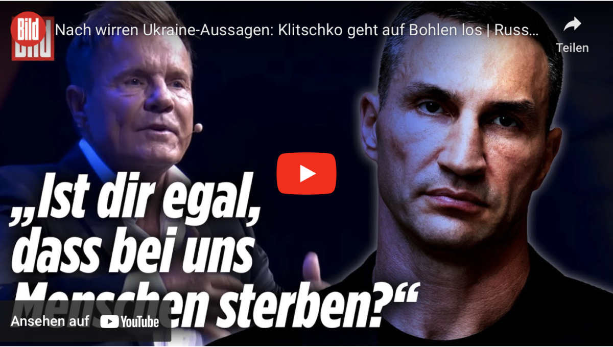 Nach wirren Ukraine-Aussagen: Klitschko geht auf Bohlen los | Russland-Sanktionen