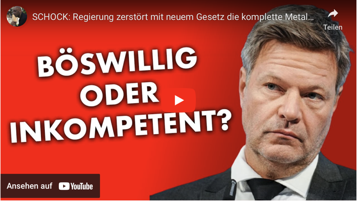 SCHOCK: Regierung zerstört mit neuem Gesetz die komplette Metallindustrie!