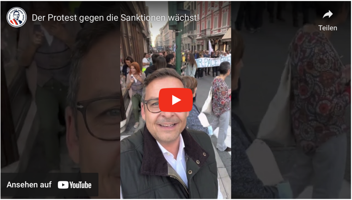 Der Protest gegen die Sanktionen wächst!