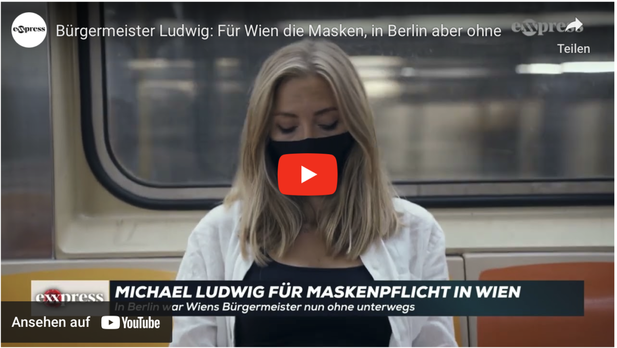 Bürgermeister Ludwig: Für Wien die Masken, in Berlin aber ohne!