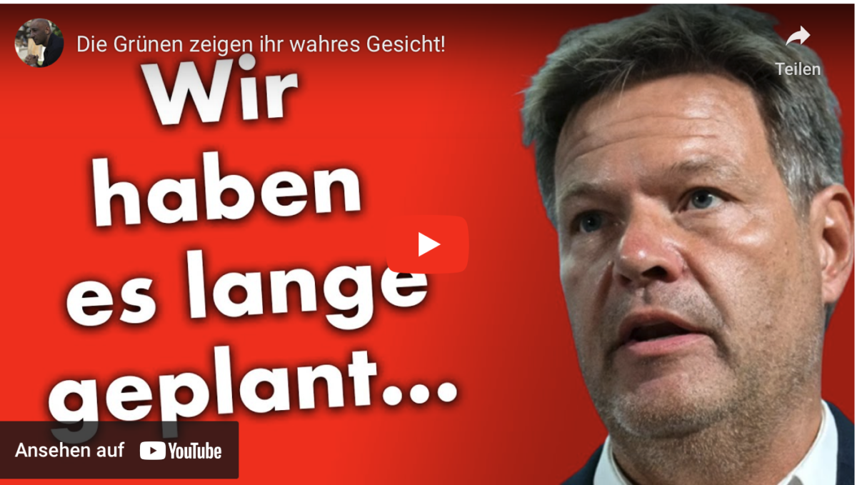Die Grünen zeigen ihr wahres Gesicht!