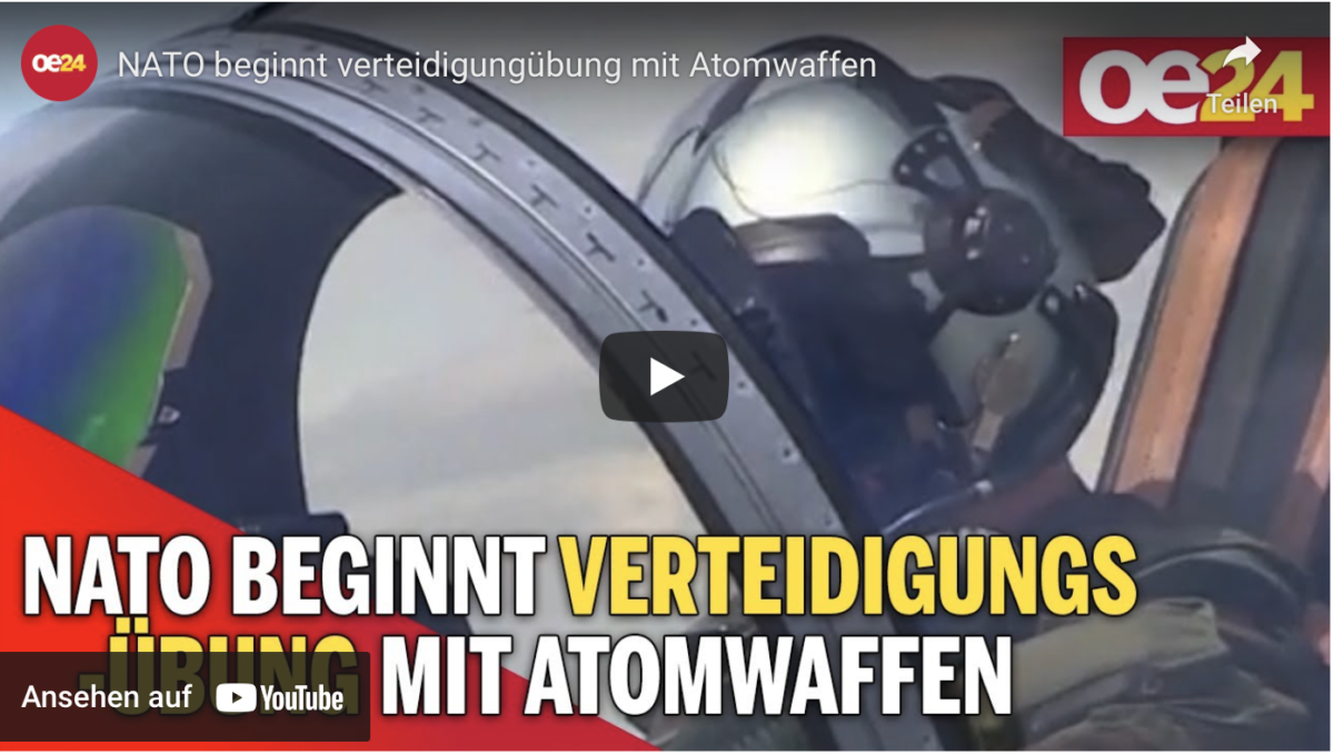 NATO beginnt verteidigungübung mit Atomwaffen!