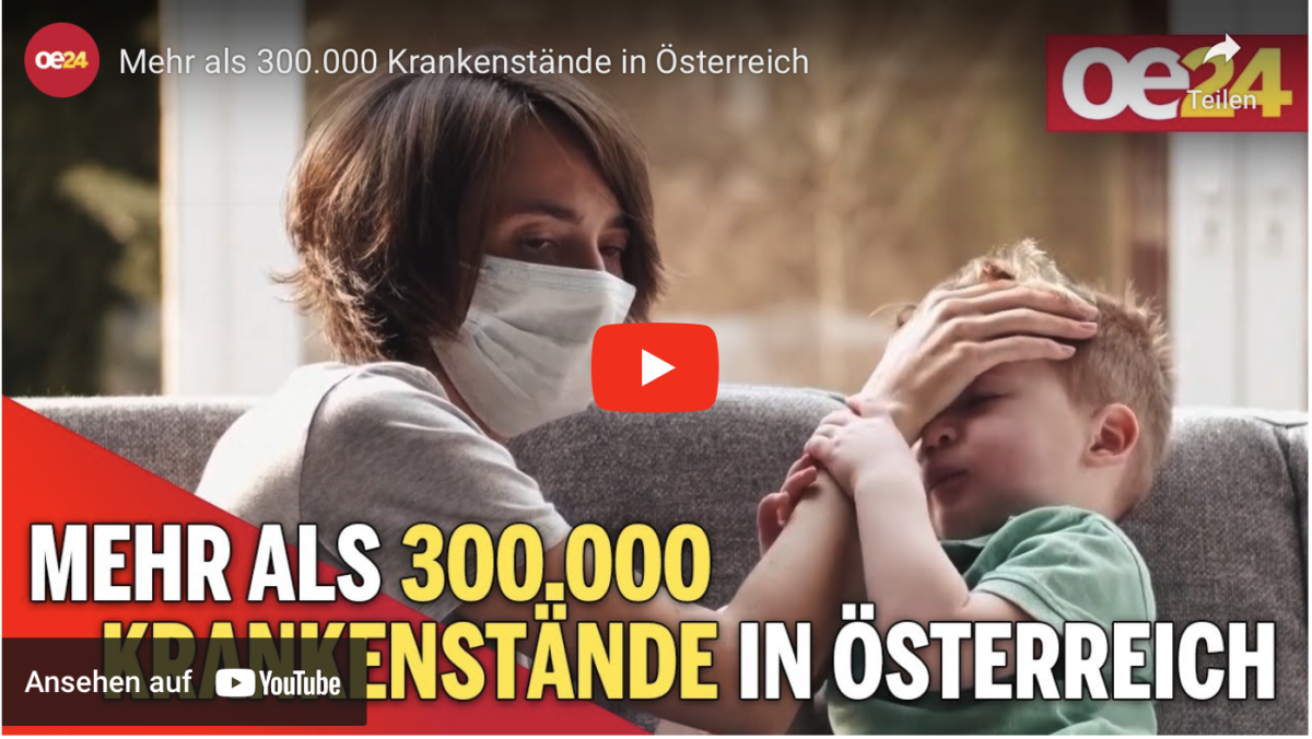 Mehr als 300.000 Krankenstände in Österreich