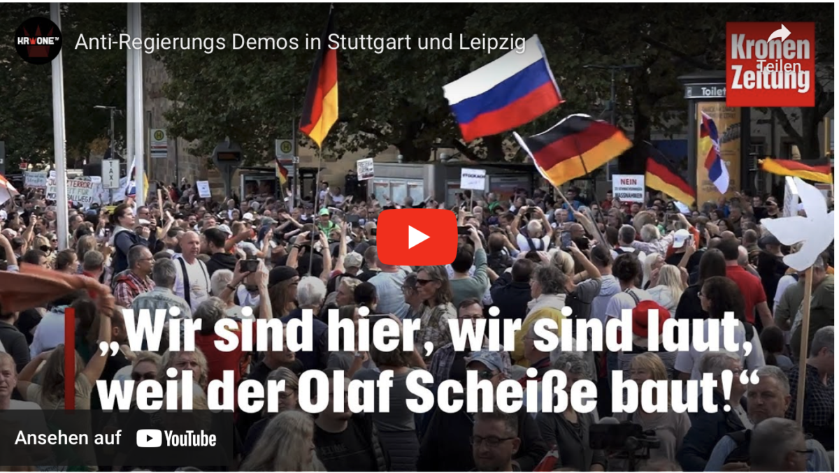 Anti-Regierungs Demos in Stuttgart und Leipzig!