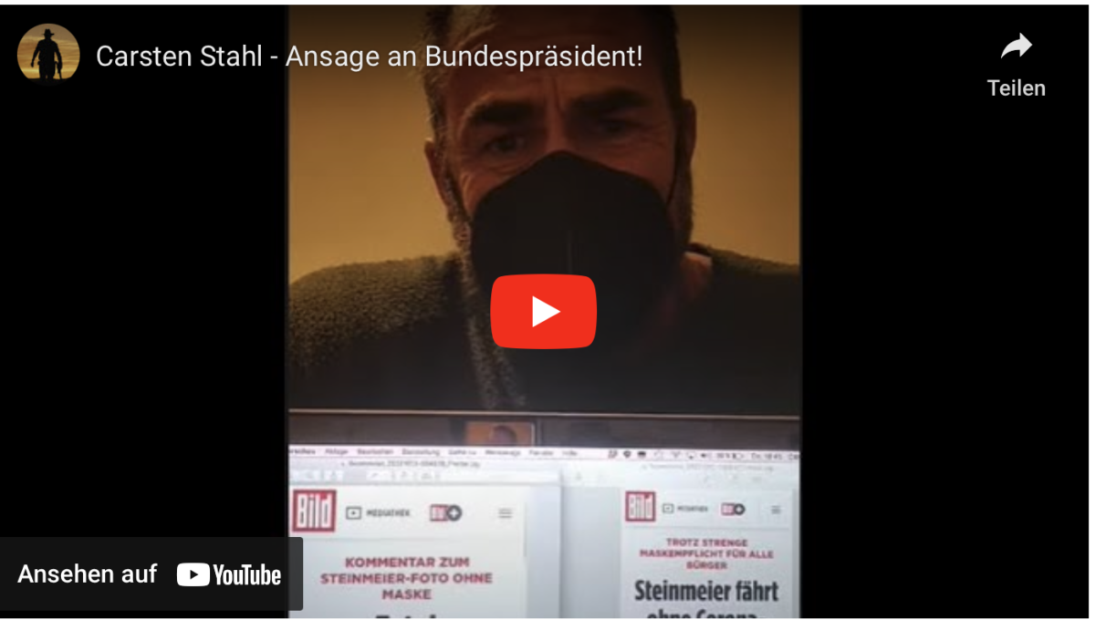 Carsten Stahl – Ansage an Bundespräsident!