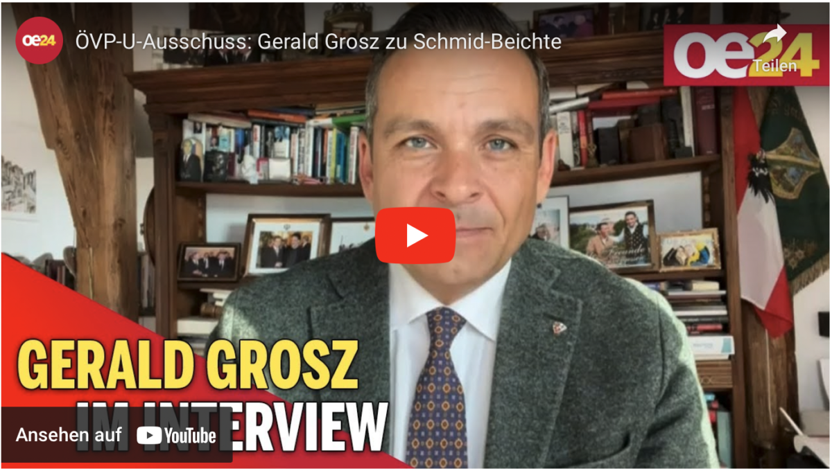 ÖVP-U-Ausschuss: Gerald Grosz zu Schmid-Beichte