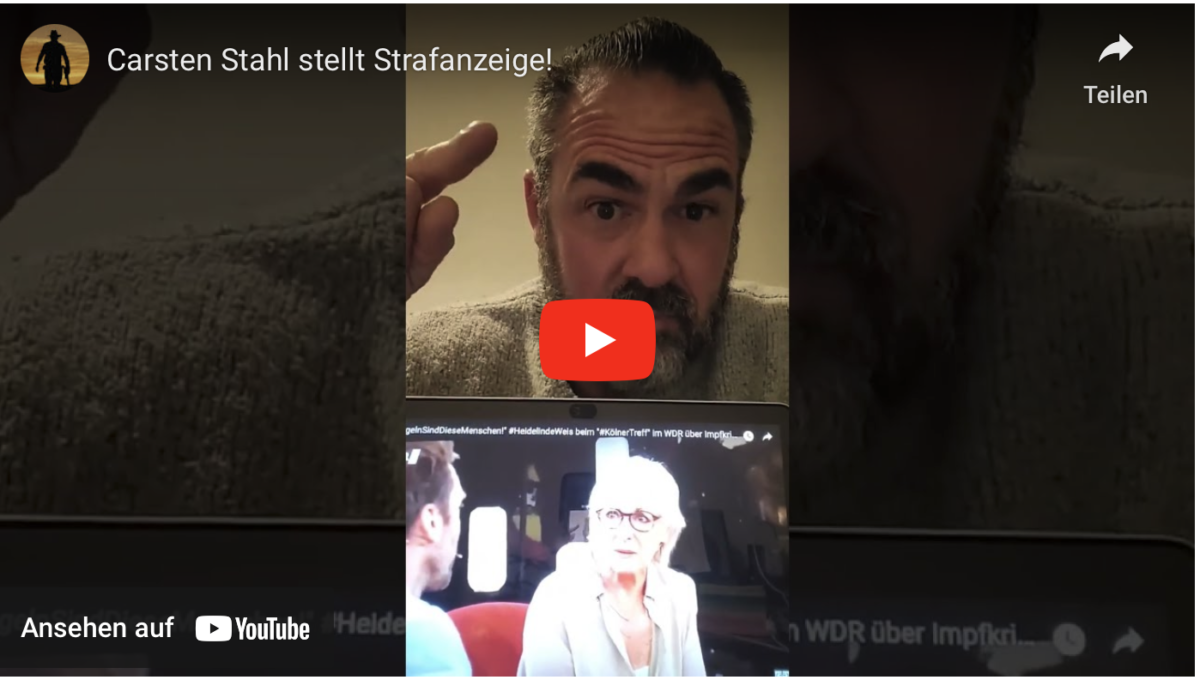 Carsten Stahl stellt Strafanzeige!