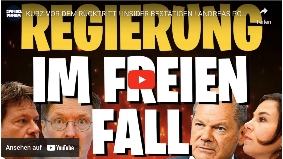 KURZ VOR DEM RÜCKTRITT ! INSIDER BESTÄTIGEN ! ANDREAS POPP GEWALTIGE PROGNOSE : UNREGIERBARKEIT !